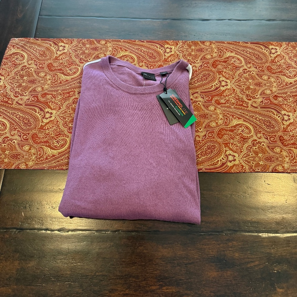 Dunning Golf Men’s Medium Berry Thermolite Performance Sweater MSRP $178